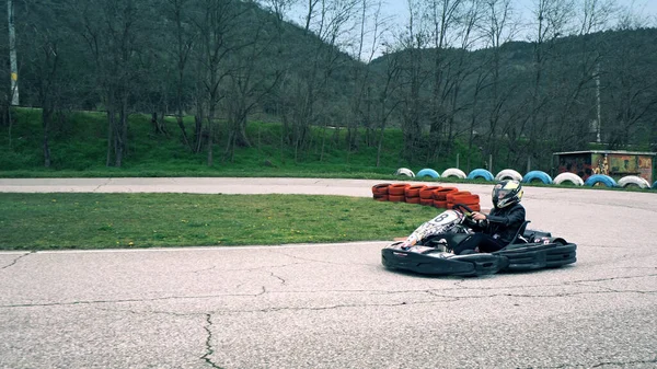 Bansko Bulgaria Ago 2018 Carrera Karting Pista Carreras — Foto de Stock