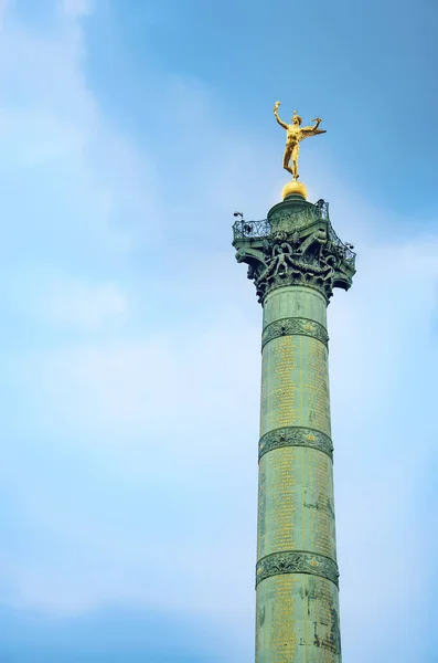 France Ile France Paris Bastille Town Square July Column Vertical — Stock Photo, Image