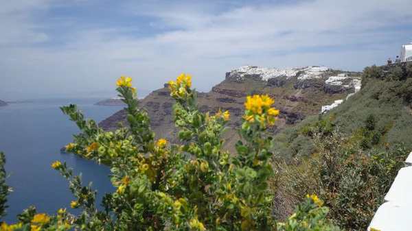 Vista Panorámica Desde Caldera Isla Santorini Grecia — Foto de Stock