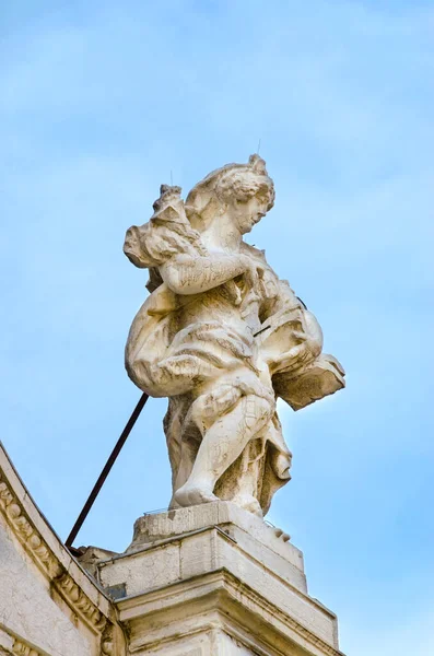 Detalhe Arquitetura Chiesa Santa Maria Del Giglio Veneza Itália — Fotografia de Stock