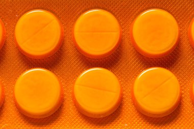 Foil ilaç paketi, haplar, set.