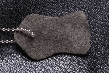 Doğal hakiki deri etiket, dokulu arkaplan