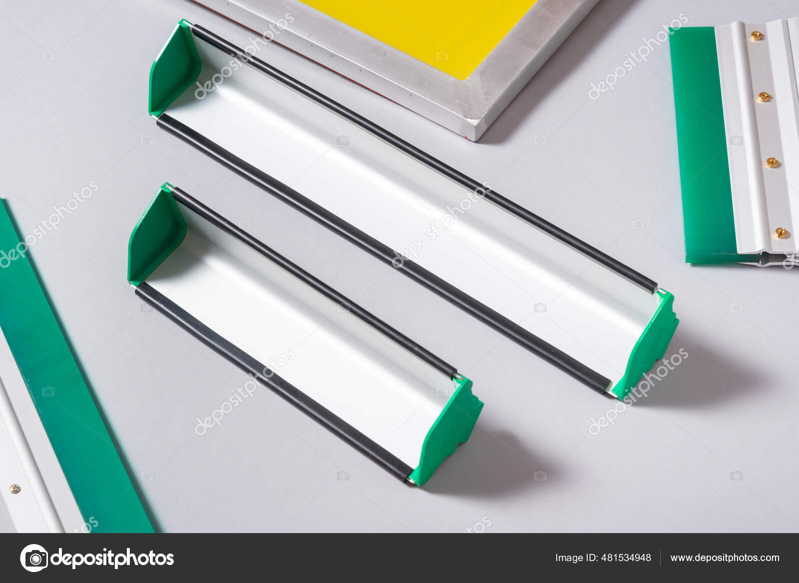 Set Screen Printing Tools Kit — Stock Photo © Yumis 481534948