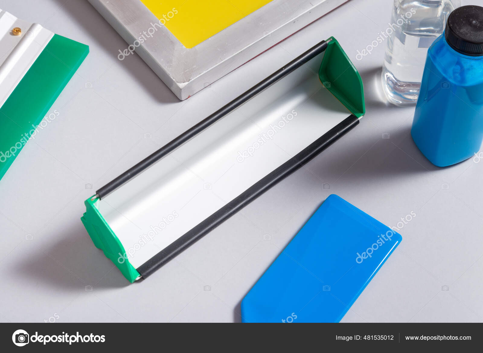 Set Screen Printing Tools Kit — Stock Photo © Yumis 481535012