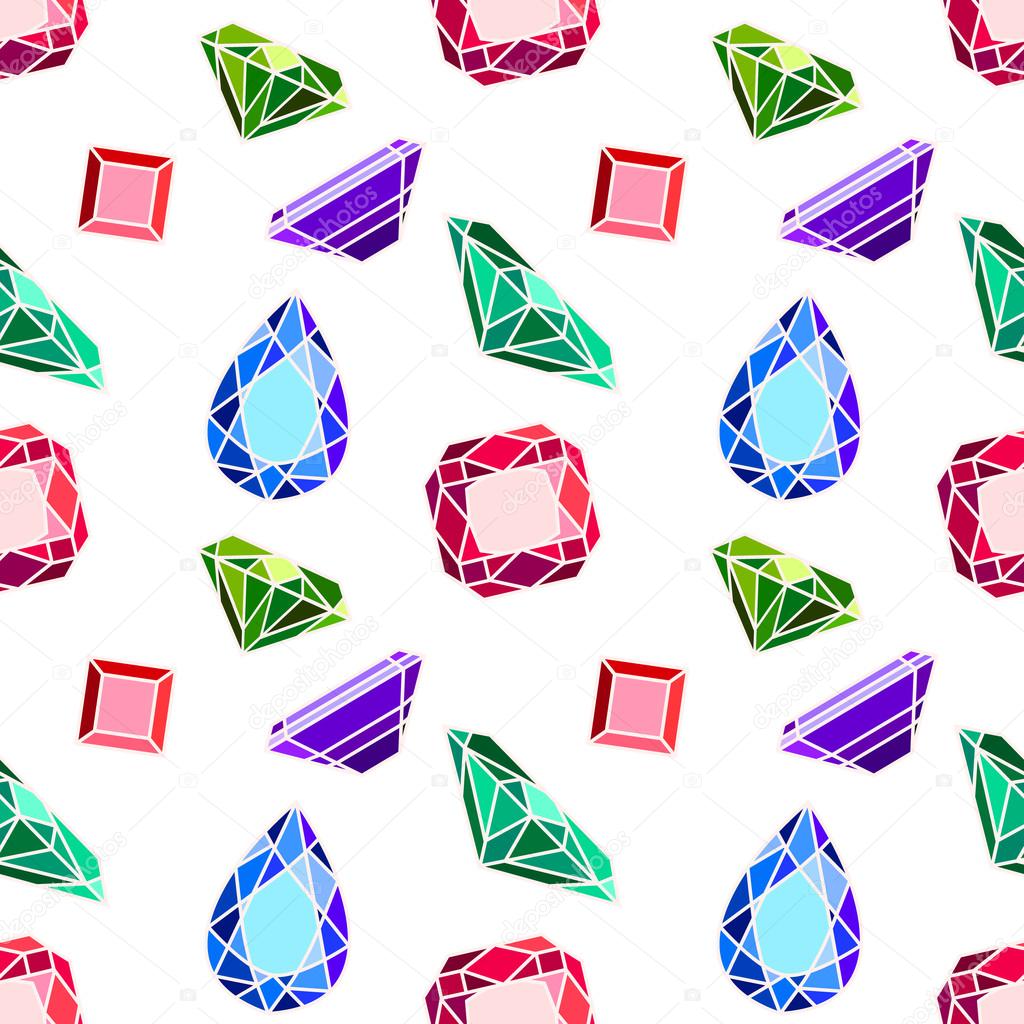 Vector pattern with diamonds