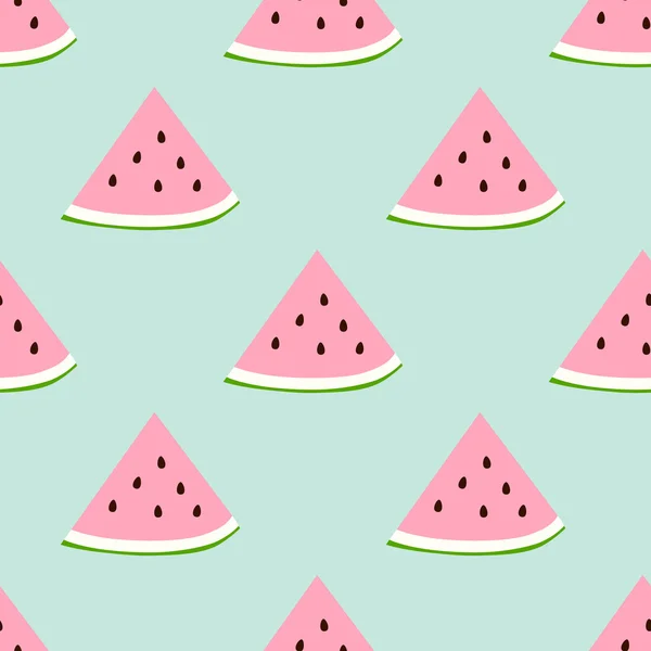 Watermelon seamless pattern — Stock Vector