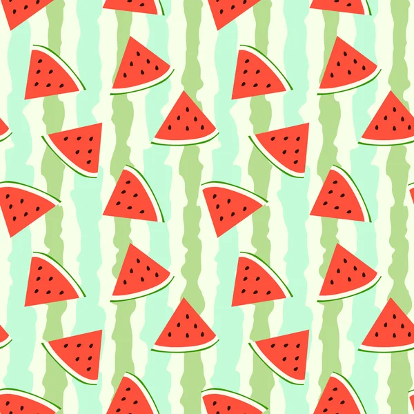 Watermelon seamless pattern — Stock Vector