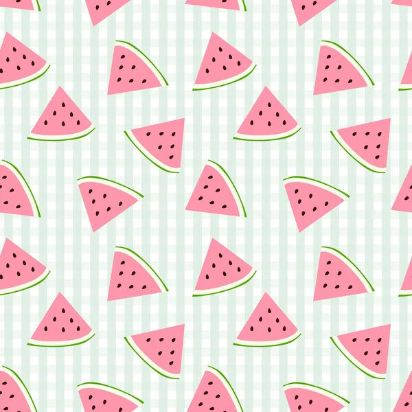 Watermelon seamless pattern — Stock Vector