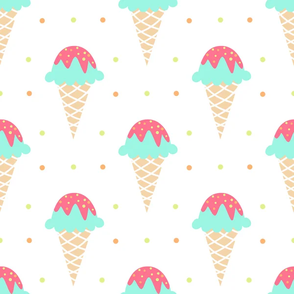 Ice Cream Vector Background — Stock Vector