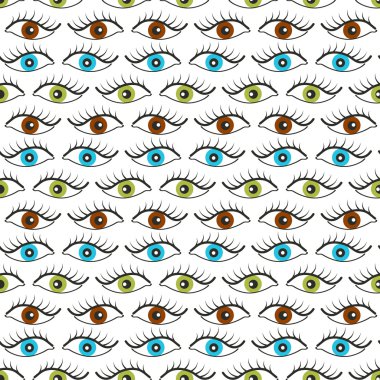 Açık gözlü soyut seamless modeli.