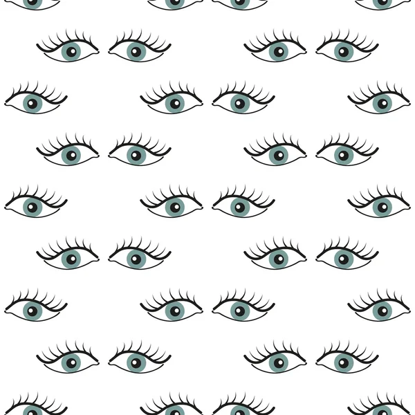 Abstract seamless pattern with open eyes. — Stock Vector