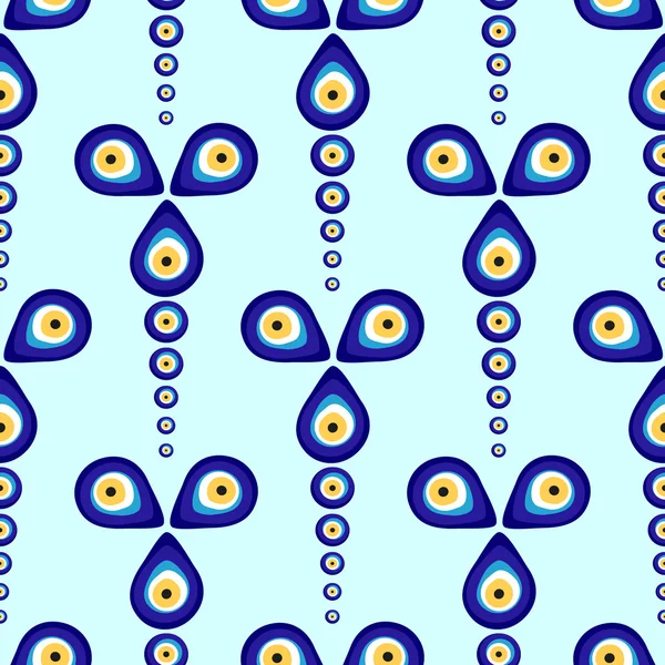 Evil eye vector pattern. — Stock Vector