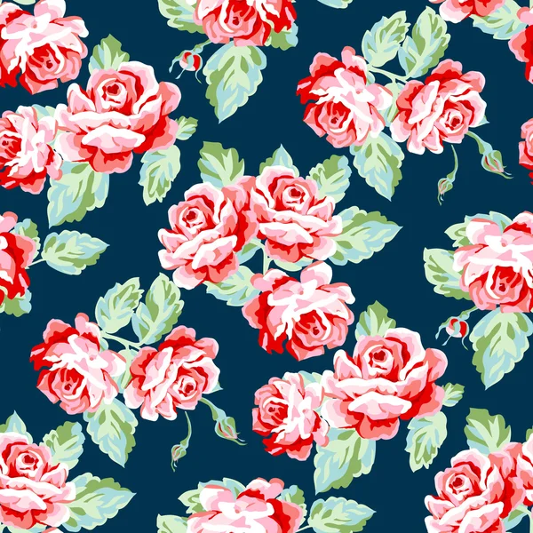 Roses seamless pattern — Stock Vector