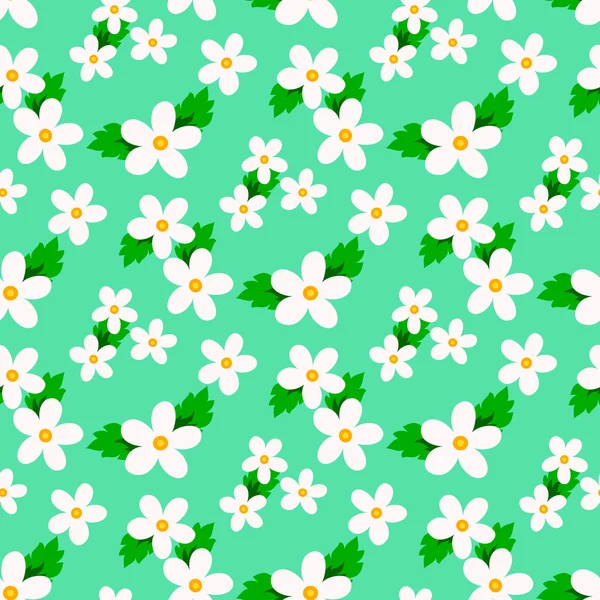 Sweet vector pattern with small flower. — Stock Vector