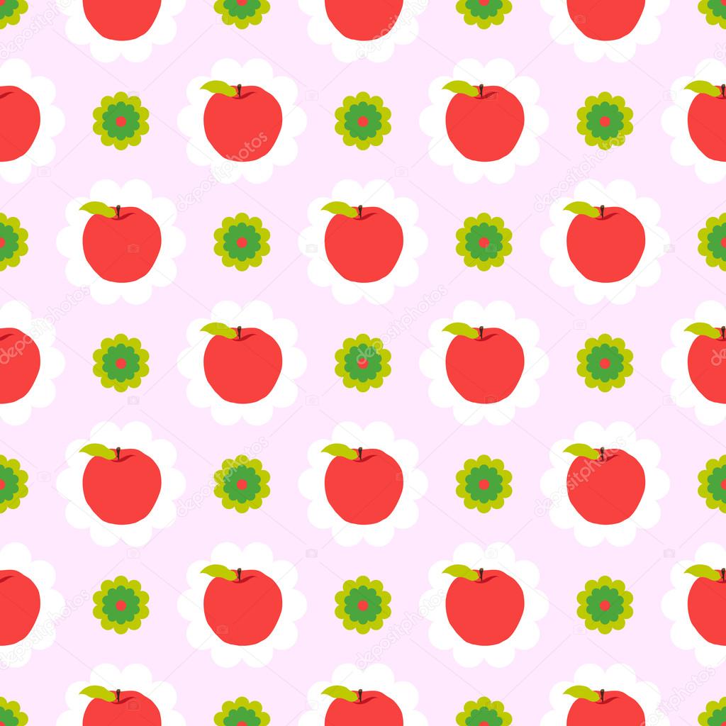 Abstract apple pattern background