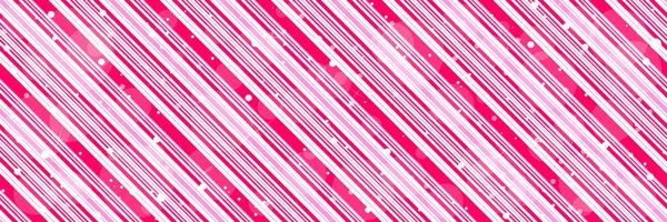 Valentinstag Weihnachtsbonbons Zuckerrohr Rot Und Rosa Diagonale Streifen Drucken Banner — Stockvektor