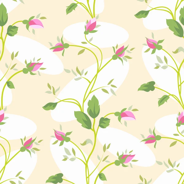 Floral shabby chic fondo — Vector de stock