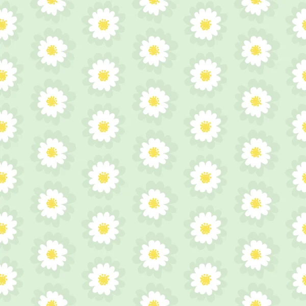 Daisy Seamless Pattern — Stock Vector