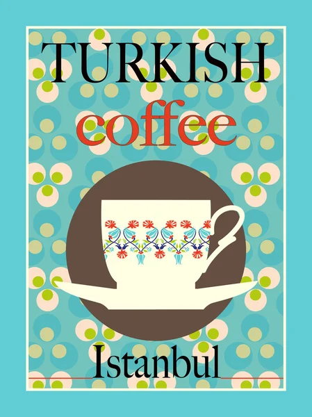 Turkish Coffee — Stock Vector