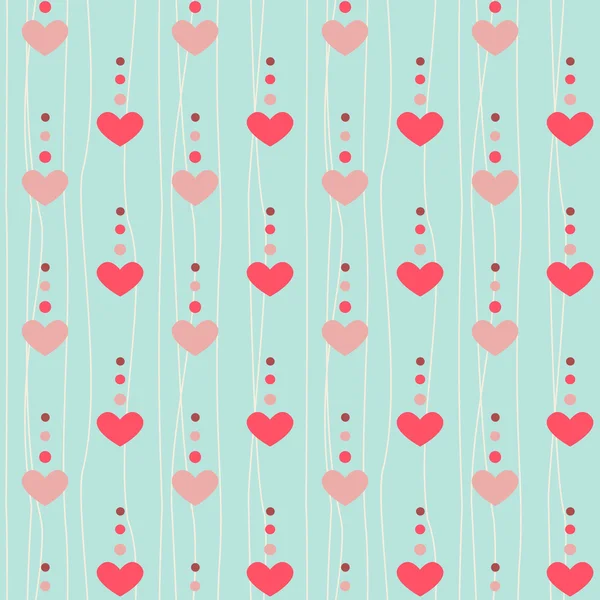 Heart seamless pattern — Stock Vector