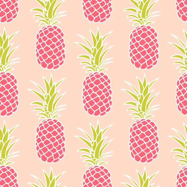 Abstract seamless pineapple pattern — Stock Vector