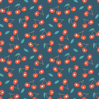 Kirazlı kusursuz desen