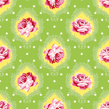 vektör sorunsuz vintage çiçek desenli.