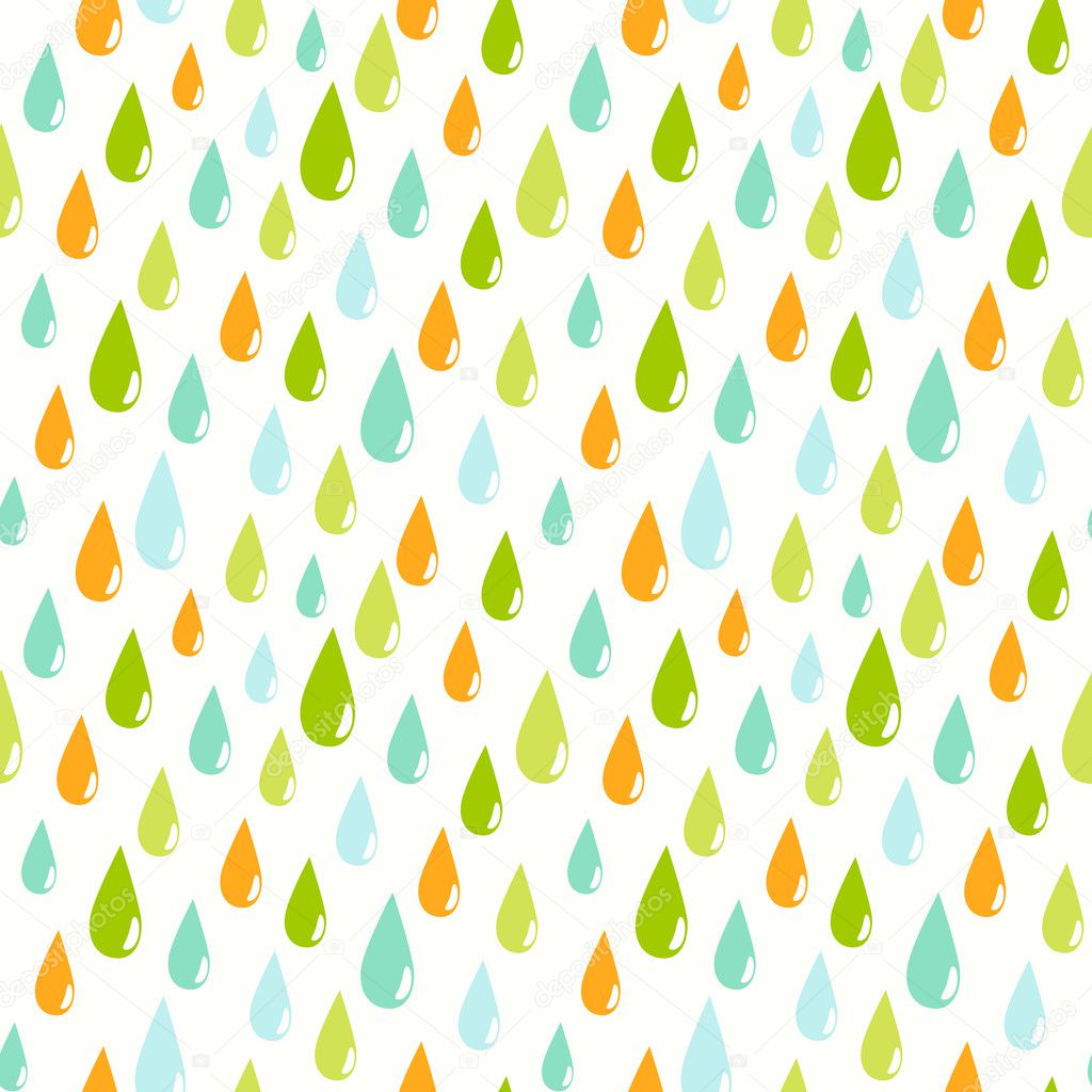 Rain seamless vector pattern