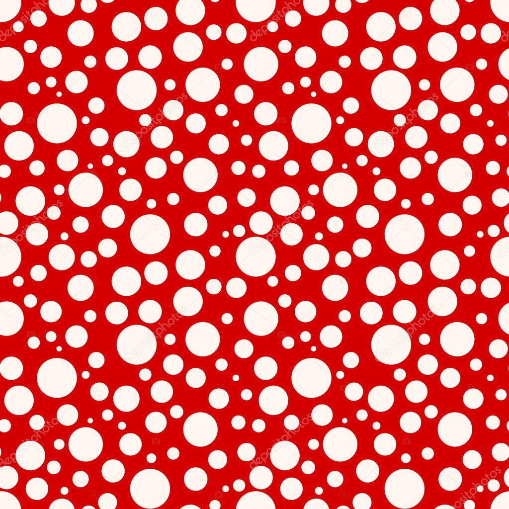 Seamless red dots background
