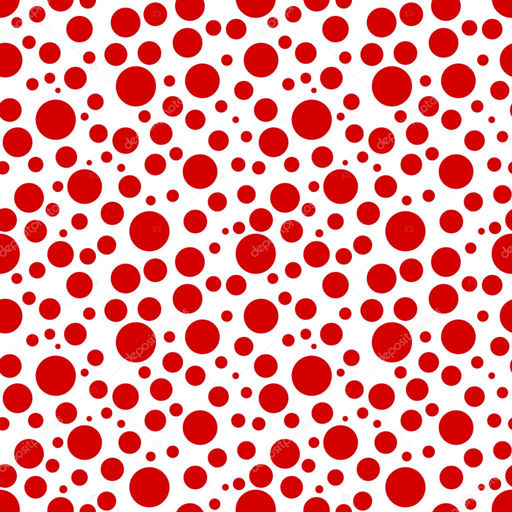 Seamless red dots background Stock Vector by ©Lilalove 89497664