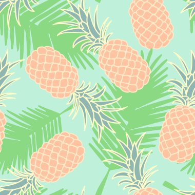 Soyut sorunsuz ananas desen