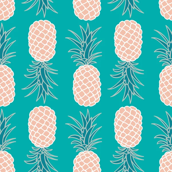 Ananas sömlöst mönster — Stock vektor