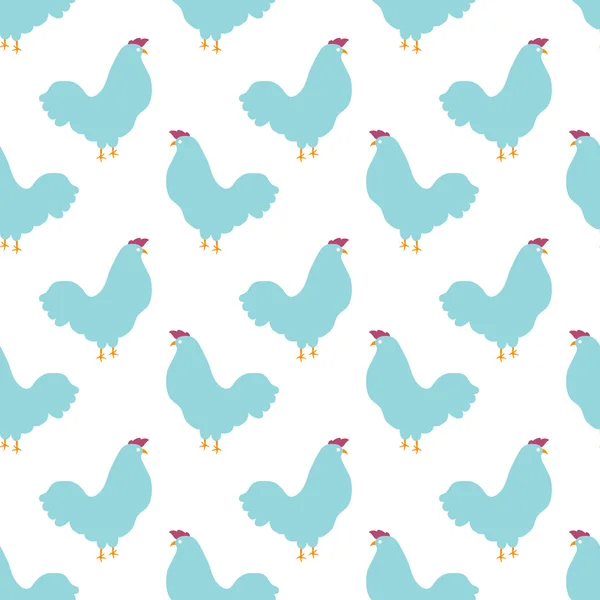 鸡无缝模式 — 图库矢量图片