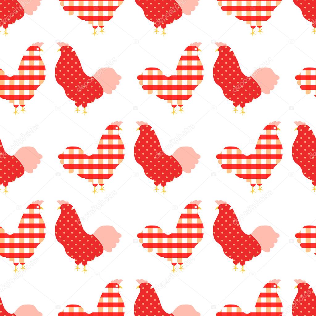 Chicken seamless pattern