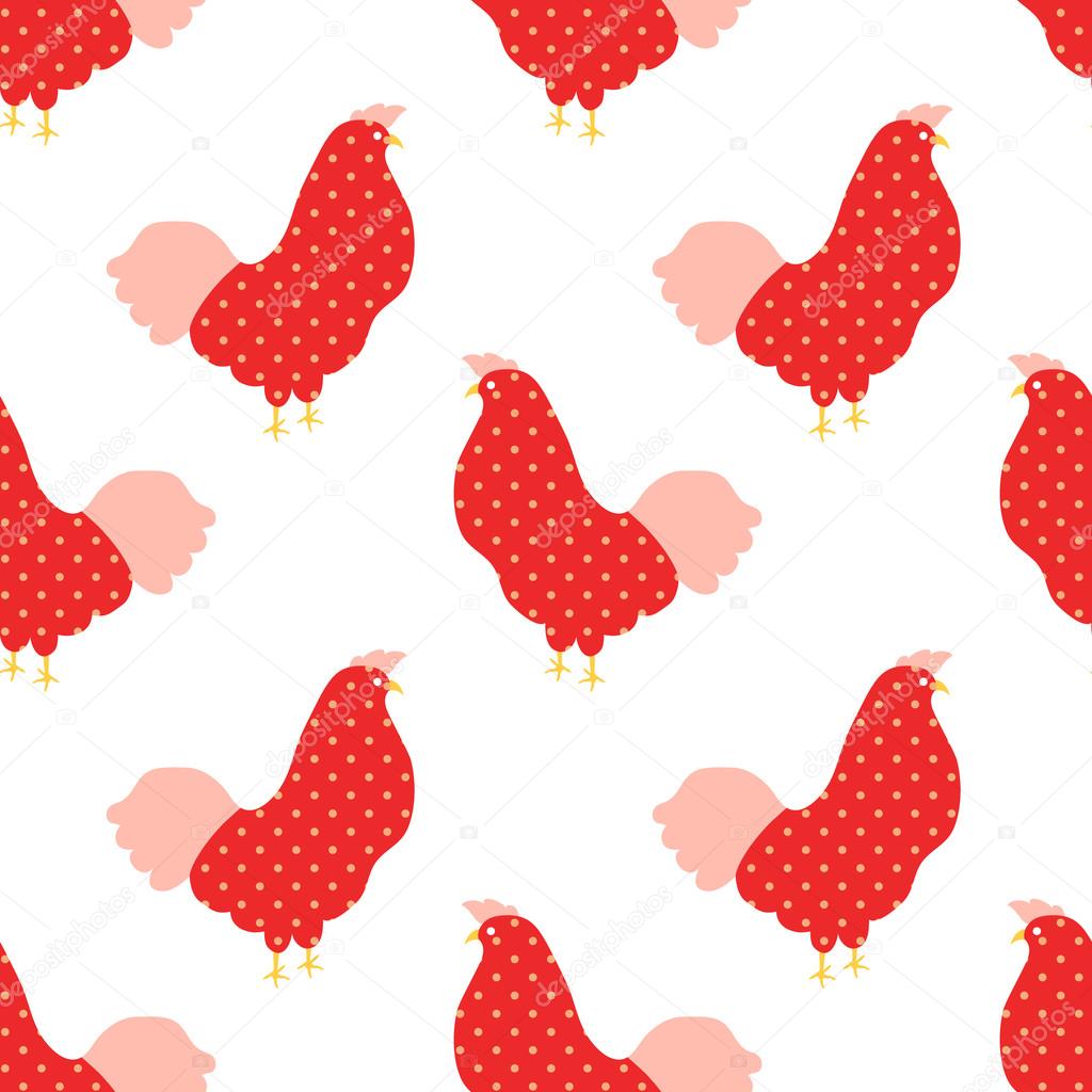 Chicken seamless pattern