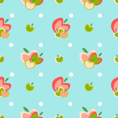 Elmalı kusursuz vektör deseni,