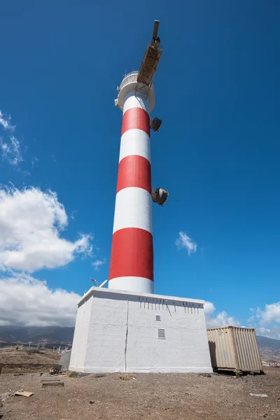 Lighthouse In Punta de Abona, south Tenerife island, canary island, Spain. — Stock Photo, Image