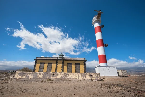 灯塔在蓬塔德阿博纳，南特内里费岛，金那利岛，西班牙. — 图库照片
