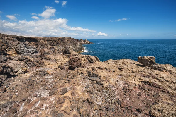 Volcanic landscape. South Tenerife coastline, Canary island, Spain. — Stock Photo, Image