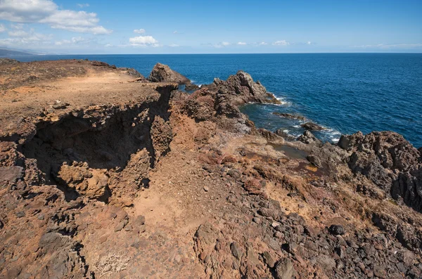 Volcanic landscape. South Tenerife coastline, Canary island, Spain. — Stock Photo, Image