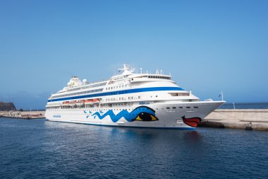 Aida Cara yolcu gemisi La Gomera, Kanarya adalarına 21 Temmuz 2016 tarihinde demirledi.