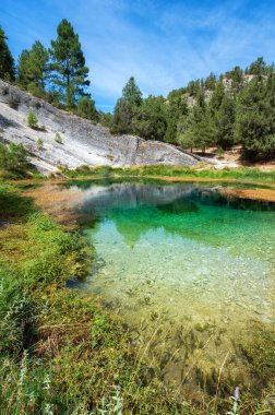 Natural water source of Fuentona of Muriel in soria province, Castilla y Leon, Spain. clipart