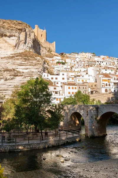 Alcalá del Jucar pueblo medieval en Albacete provincia España. —  Fotos de Stock