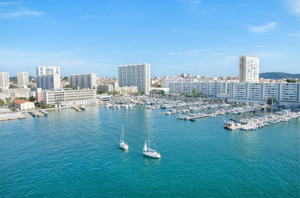 Toulon harbor, Frankrike. — Stockfoto