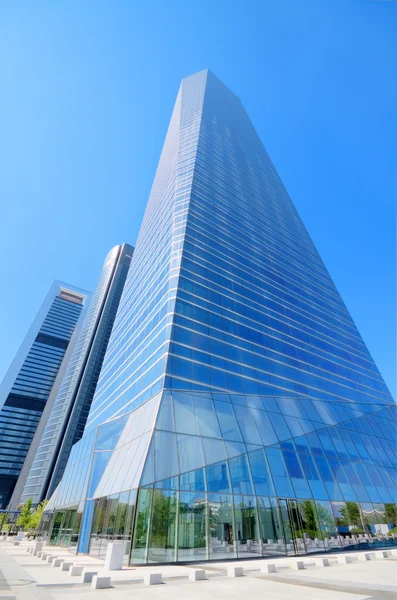 Madrid, Spanje-4 mei: cuatro torres financiële centrum in madrid op — Stockfoto