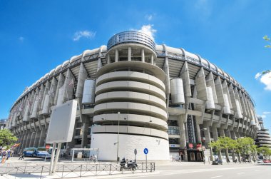 Madrid, İspanya - 4 Mayıs: 4 Mayıs 2013 tarihinde santiago bernabeu Stadyumu. real madrid Futbol Kulübü'nün stadyumudur. 1902 yılında real madrid FC olduğunu stablished. Bu stadyum 1947 yılında inşa edilmiş.