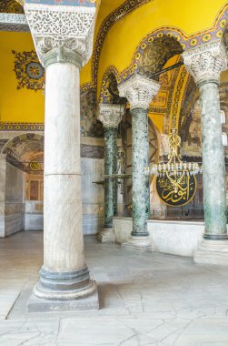 Ayasofya'nın iç sofia agoust 20, 2013 yılında istanbul, Türkiye'nin üzerinde. Ayasofya sophia olan eski Yunan Ortodoks ataerkil Bazilika, daha sonra bir imparatorluk Camii ve şimdi bir müze de Istanbul, Türkiye