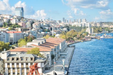 İstanbul cityscape görünümden Limanı, istanbul Türkiye.