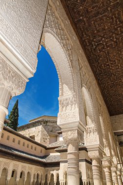 Meşhur Alhambra Sarayı, Granada, Endülüs, İspanya.