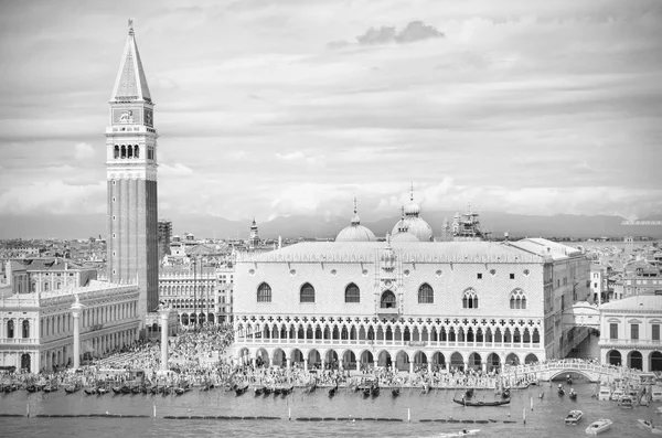 Venise en noir et blanc, Venise Italie — Photo